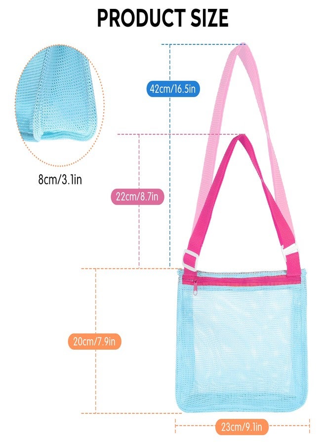 VOROLO Mesh Beach Bag for Holding Toys,Sand Towels Tote for Kids Seashell Collecting,Swimming Accessories for Boys and Girls - Image 5