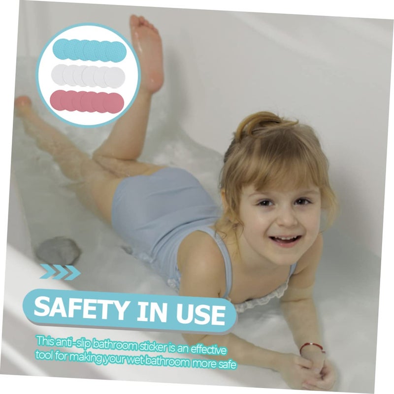 18Pcs Anti Slip Shower Stickers Adhesive Safety Strips For Bathtub Tub Stairs Kitchen Tiles 10x10x0 1cm - Image 3