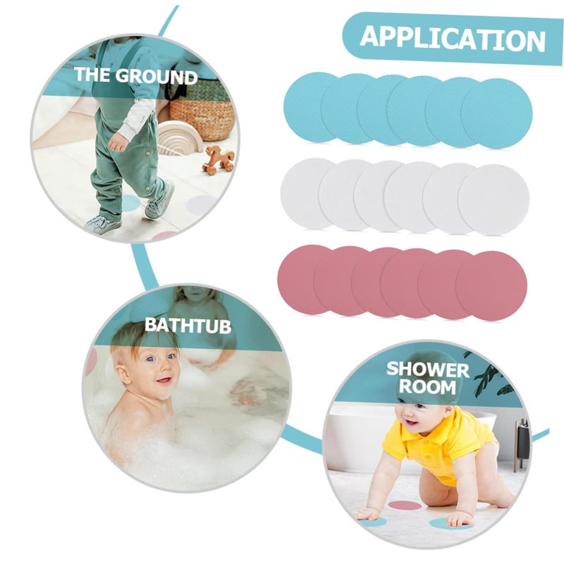18Pcs Anti Slip Shower Stickers Adhesive Safety Strips For Bathtub Tub Stairs Kitchen Tiles 10x10x0 1cm - Image 5
