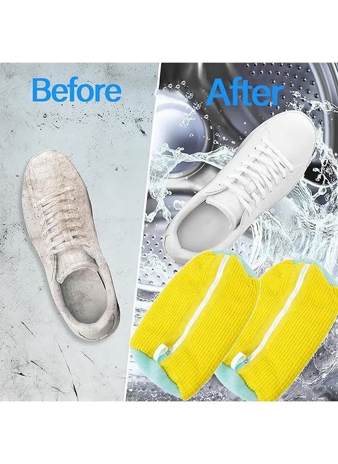NOAKEEI - Shoe Cleaning Bag 2 pcs Shoe Cleaning Bag For Washing Machine, Laundry Bag For Shoes Reusable Shoe Washing Bag for All Shoe Types And Sizes - Image 1