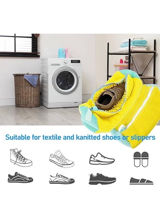 NOAKEEI - Shoe Cleaning Bag 2 pcs Shoe Cleaning Bag For Washing Machine, Laundry Bag For Shoes Reusable Shoe Washing Bag for All Shoe Types And Sizes - Image 1