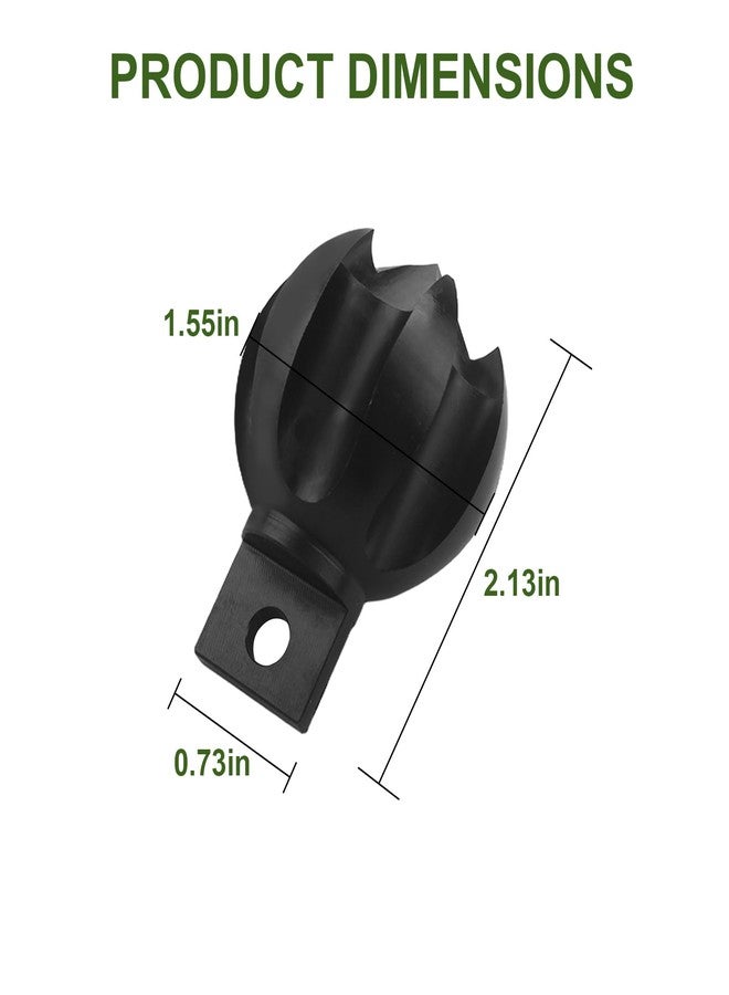 Aulpq Drain Cleaner Cutter Heads 2CG 2" Clog Chopper Multi Function Cuttin Tool, Black - Image 2