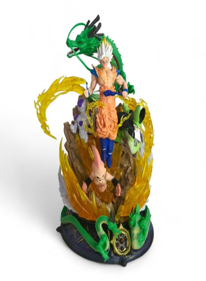 Mayatra's Anime Style Dragon Warrior Collectible Figure Statue with Dragon & Energy Effect – Display Model – PVC Action Figure - Image 1