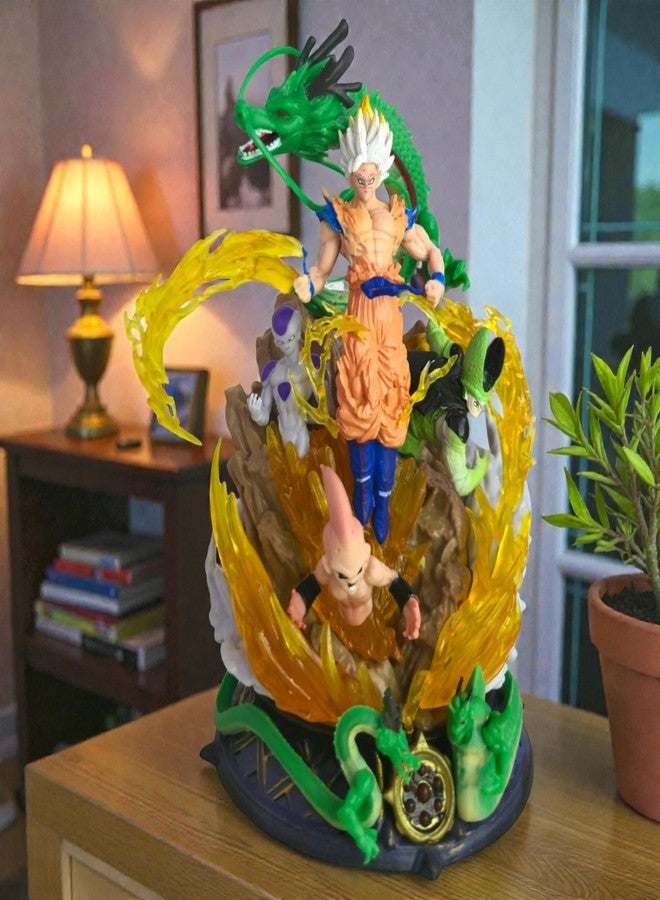 Mayatra's Anime Style Dragon Warrior Collectible Figure Statue with Dragon & Energy Effect – Display Model – PVC Action Figure - Image 3