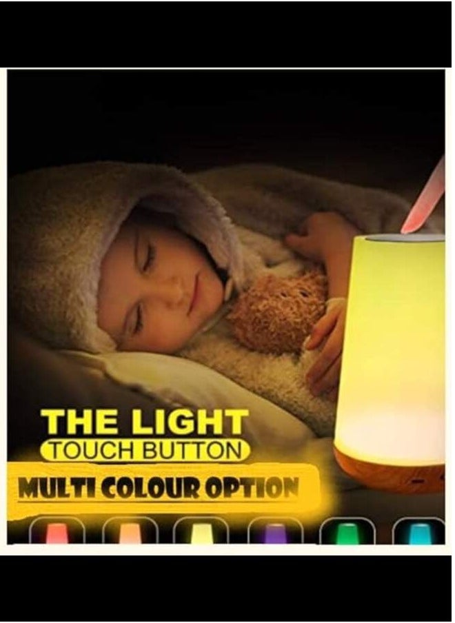 INFLUX 13-Color Changing LED Night Light Dimmable with Timer, Touch Sensor, Remote Control, and USB Rechargeable - Eye-Caring Bedside Table Lamp for Baby Kids Room, Bedroom and Living room.  - Image 2