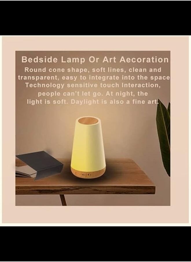 INFLUX 13-Color Changing LED Night Light Dimmable with Timer, Touch Sensor, Remote Control, and USB Rechargeable - Eye-Caring Bedside Table Lamp for Baby Kids Room, Bedroom and Living room.  - Image 4