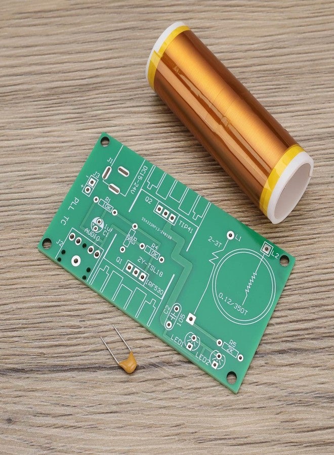 Create idea 2set Coil Speaker DIY Mini Transformer Kit DC 15-24V 15W Compatible with Tesla Coil Plasma Speaker Wireless Transmission Compatible with Tesla Coil Module Soldering Project Unassembled - Image 5