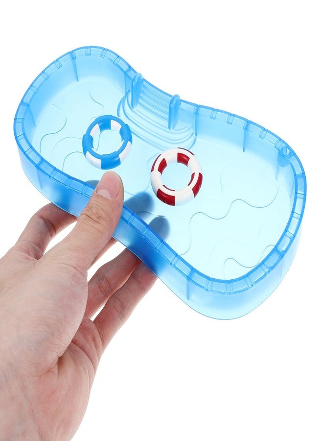Yardwe Miniature Dollhouse Furniture Set with Swimming Pool, Swim Ring, and Beach Chair for Play and Decoration, Lightweight and Portable Design - Image 5