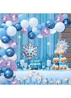 MIXDE Snowflake Cake Stand 3 Tier Winter Wonderland Party Supplies Snowflake Cupcake Stand Holder for  Holiday New Year Frozen Theme Party Baby Shower Birthday Party Favors  - Image 5