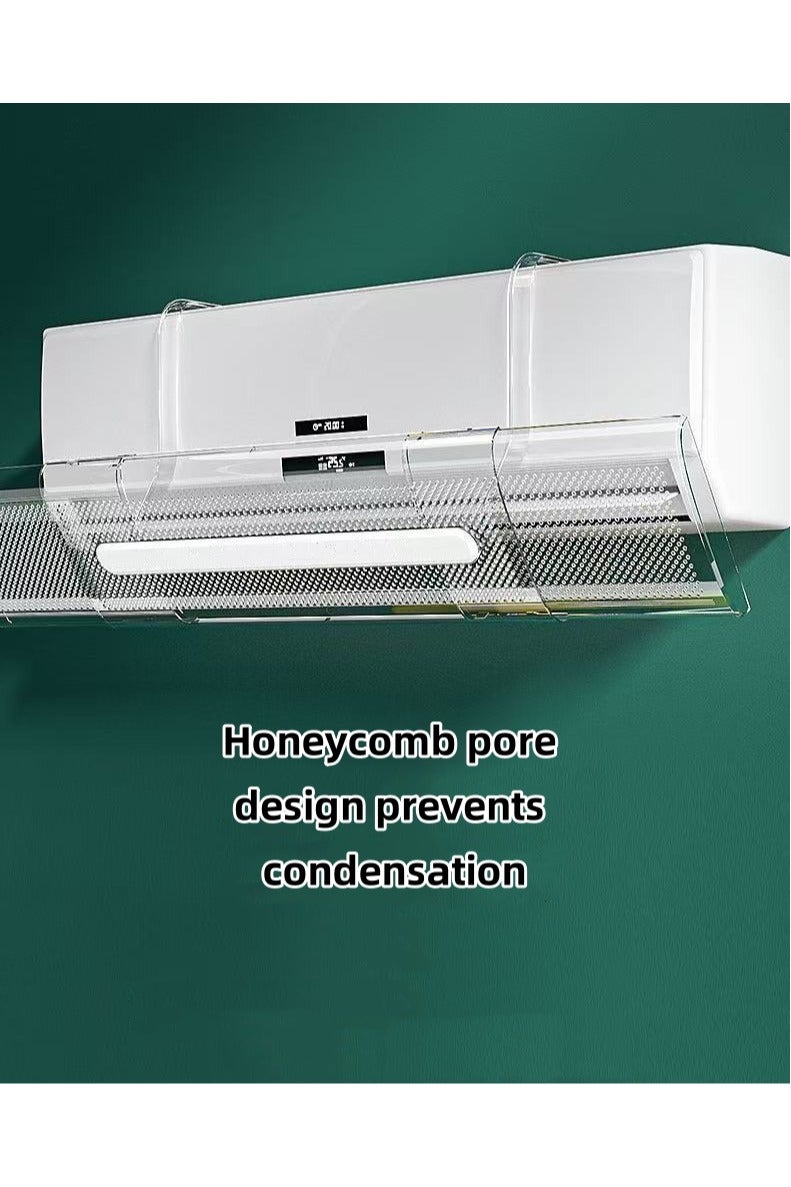 حصريا حاجز تكييف الهواء لمنع الرياح المباشرة، واقي الرياح، حاجز توجيه هواء مكيف الهواء لمخرج الهواء - Image 3