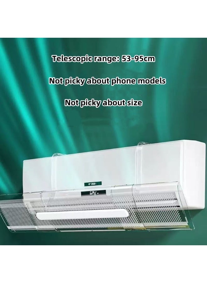 حصريا حاجز تكييف الهواء لمنع الرياح المباشرة، واقي الرياح، حاجز توجيه هواء مكيف الهواء لمخرج الهواء - Image 4