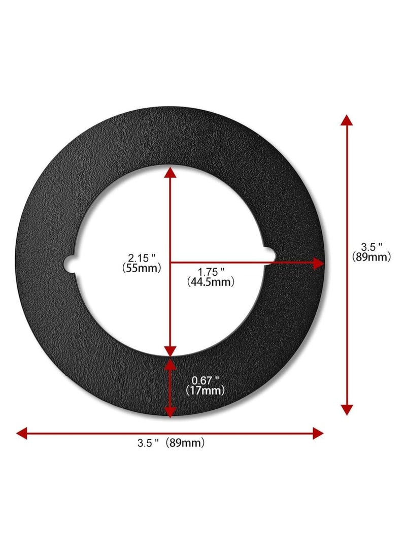 CMGTYYD. 2pc مقبض الأبواب لوحة ثابتة مقبض الأبواب المستديرة تعزيز مقبض الأبواب لوحة حشو إصلاح التثبيت لوحة الخلفية مناسبة للمنزل وغرفة المعيشة وغرفة النوم - Image 5
