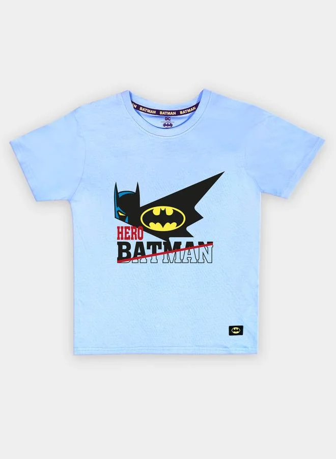 Batman Graphic Print Round Neck Fashion T-shirt