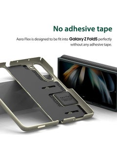araree Araree Aero Flex Samsung Galaxy Z Fold 5 Case with Hinge Protection, Full Protective Slim Cover Protective Body (PC) with Hinge Protector (TPU), Compatible with Samsung Galaxy Z Fold 5 5G - Cream  - Image 4