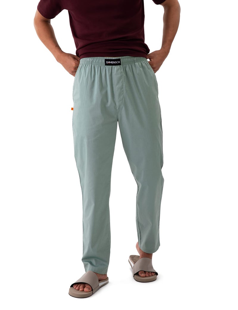 DAMENSCH Men Stretch Pyjama Pants - Nap Green, Slumber Maroon - Medium - Image 2