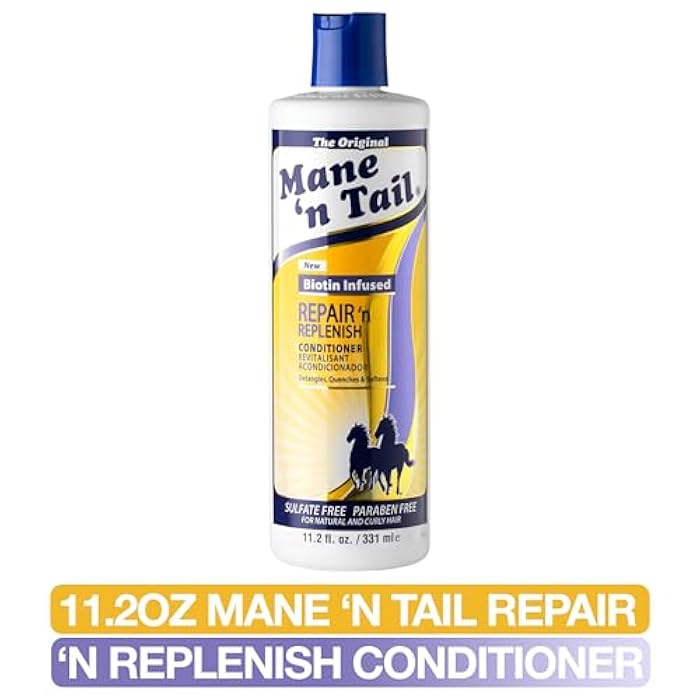 Mane 'n Tail B09GPHNTS7 Mane/Tail Repair & Rep Cond 11.2 Oz - Image 3