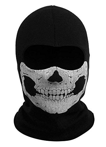 CAFELE Ghost Mask Skull Balaclava Ski Mask Skeleton Face Scarf Neck Gaiters for Men Motorcycle Cycling Outdoor Black - Image 1