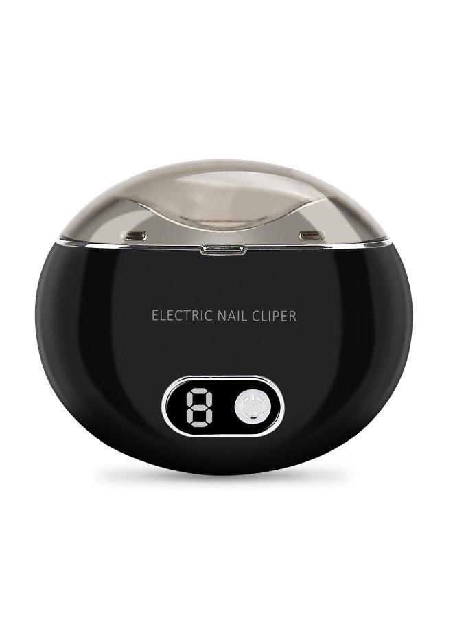 Automatic Electric Nail Clipper with 3-Speeds Levels and Nail Clip Storage, LCD Digital Display, USB Rechargeable Safety Electric Nail Trimmer Suitable for Babies,Children, Adults and Seniors - Image 1