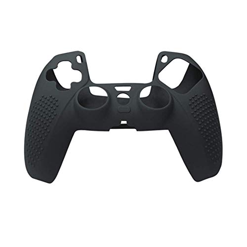 New World PS5 Controller Silicone Cover Case Anti Slip Ultra Grip Protective Case Sleeve for Sony Playstation 5 DualSense Controller With Thumbgrips free - Black - Image 2
