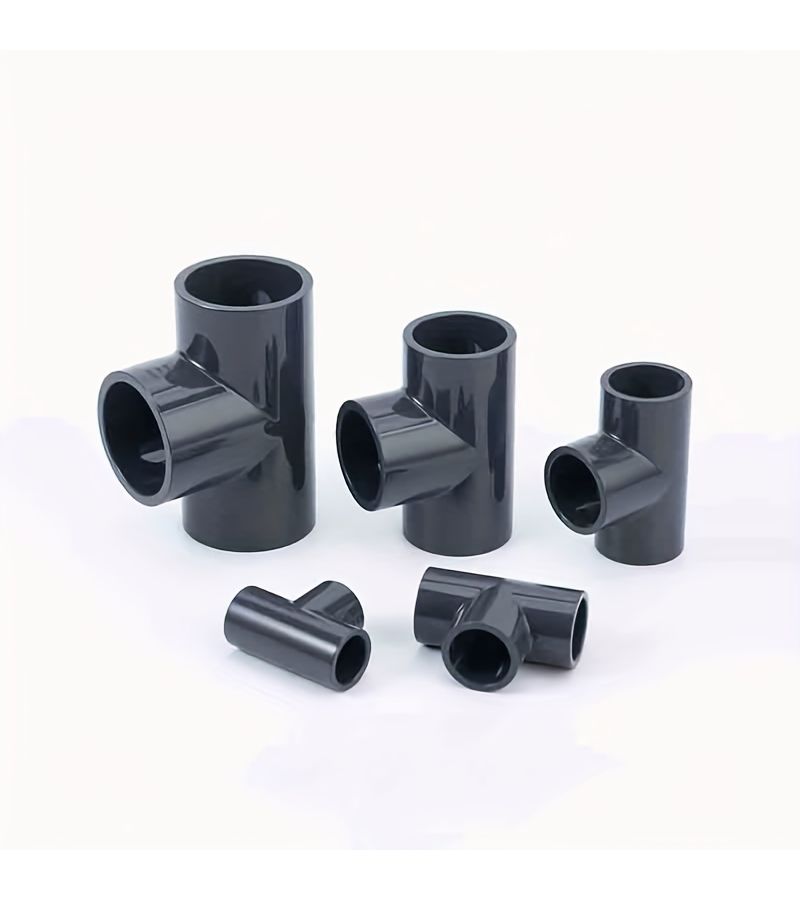 PVC Water Pipe Tees 8pcs 3/4 Inch Thickened Sturdy Durable Fittings - Image 2