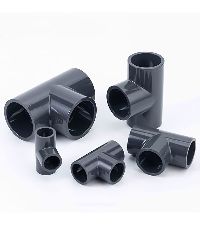 PVC Water Pipe Tees 8pcs 3/4 Inch Thickened Sturdy Durable Fittings - Image 3