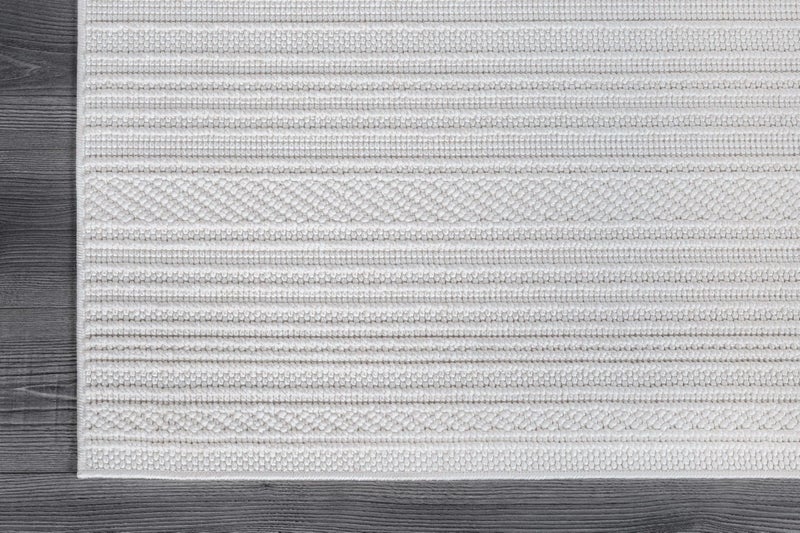Luul Home Micro Loop Indoor Rug White 5x7 Boho Geometric Neutral Area Rugs for Living Room Soft Luxury Modern Low and High Pile Durable Stain Resistant Non-Shedding Indoor Area Carpet 5 x 7 - Image 5