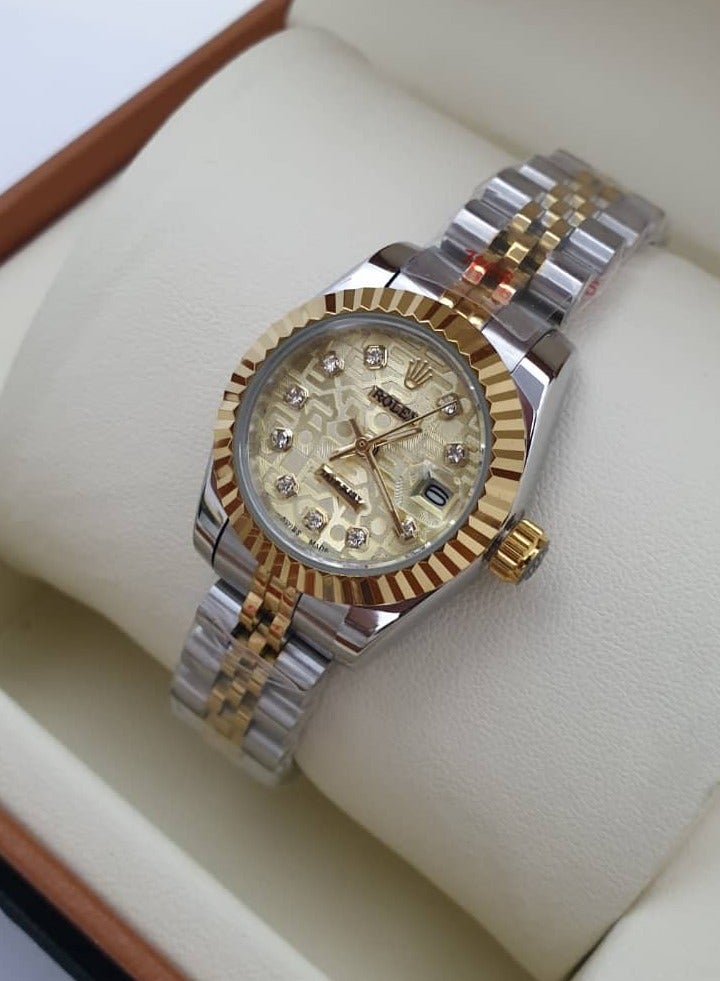 Rolex Women's watch with golden dial 