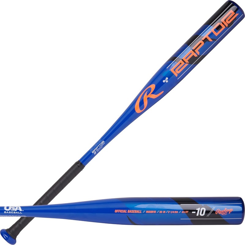 Rawlings | Raptor Youth Baseball Bat | USA | -10 Drop | 2 1/4" Barrel | 1 Pc. Aluminum - Image 1