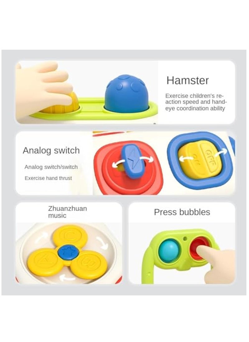 YelaJoy - Busy Cube for Toddlers 1-3, Montessori Sensory Activities Busy Board - Baby Gifts for 1-3 Old Infant Boys Girls - Airplane Plane Car Travel Toys Educational Learning - Image 1