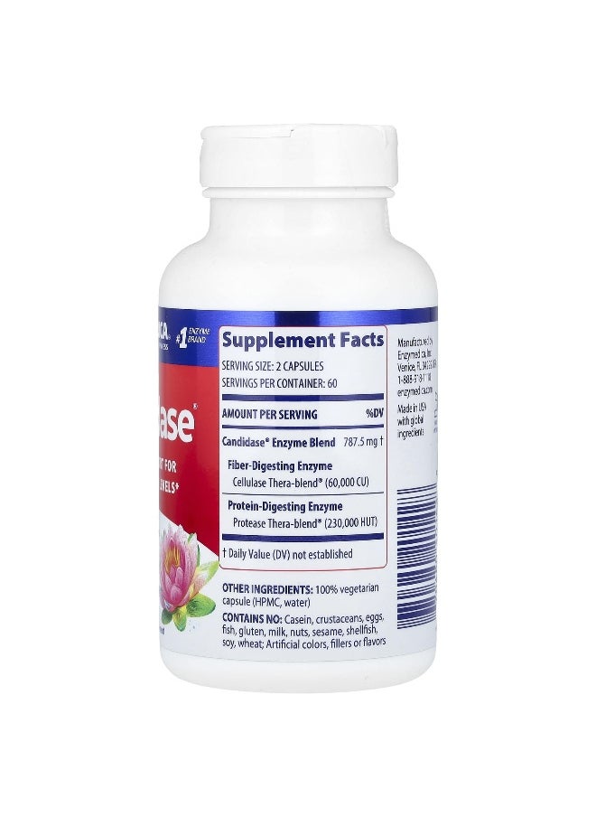 ENZYMEDICA - Enzymedica, Candidase, 120 Capsules - Image 1
