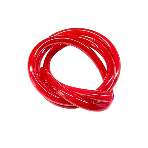 KVAEY Colorful Fuel Line Hose Tube Flexible Anticorrosion Silicone Gas Line Petrol Hose Line Soft High Performance Vacuum Tubing Hose Replacement for Motorcycle Dirt Pit Bike ATV Red - Image 1