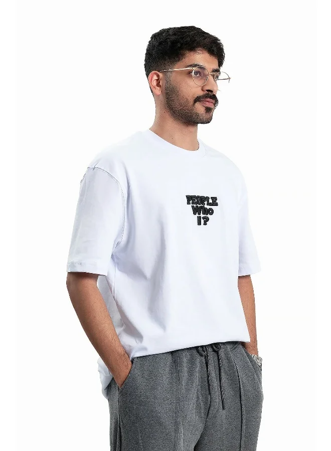وي كرييت تيشيرت رجالي أبيض من