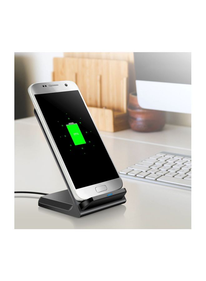 NIBEMINENT QI Wireless Fast Charging Stand Black - Image 4