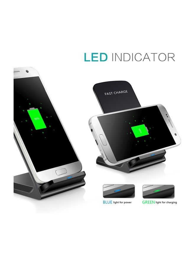 NIBEMINENT QI Wireless Fast Charging Stand Black - Image 5