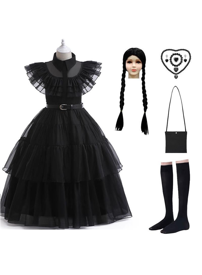 Bluejw Adams Costume Dress Outfits With Accessories Dress Up Set Family Birthday Cosplay Party - Image 1