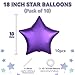 Biapian Purple Star Foil Balloons 10PCS Purple Foil Stars Shape Balloons 18 Inch Metallic Stars Aluminum Balloon Helium Pentagram Balloon for Birthday Anniversary Graduation Halloween Party Decoration - Image 4
