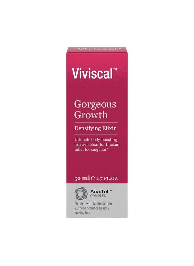 Viviscal - Gorgeous Growth Densifying Leavein Elixir For Thicker Fuller Hair | Ana:Tel Proprietary Complex With Keratin Biotin Zinc | 1.7 Ounce - Image 1