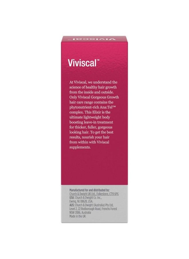 Viviscal - Gorgeous Growth Densifying Leavein Elixir For Thicker Fuller Hair | Ana:Tel Proprietary Complex With Keratin Biotin Zinc | 1.7 Ounce - Image 1