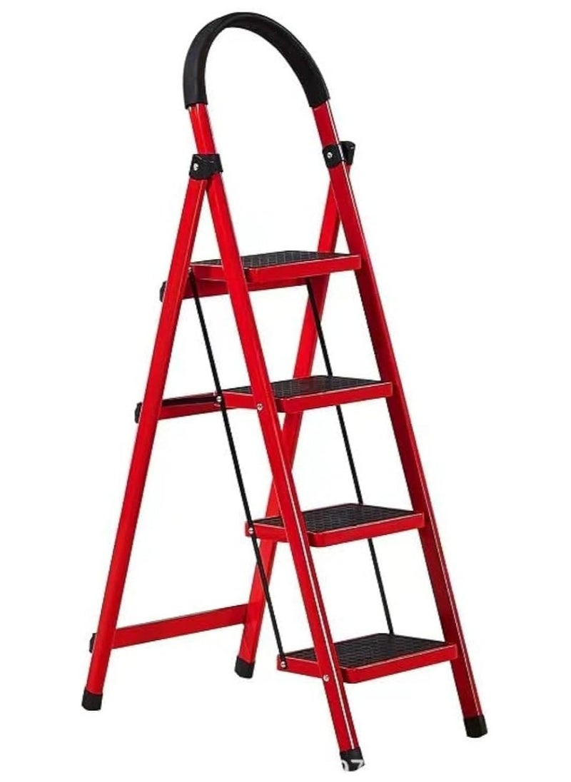 Alissa 4 Steps Foldable Aluminum Ladder Household Use for Indoor Outdoor with Non-slip Steps  - Image 2