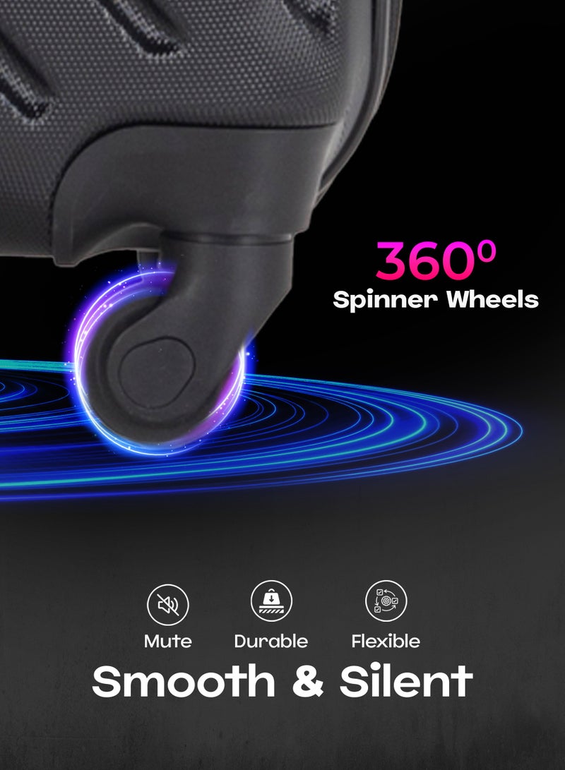 فيبتور مجموعة من 4 حقائب سفر بعجلات ABS مع قفل رقم 20،24،28،32 بوصة - Image 2