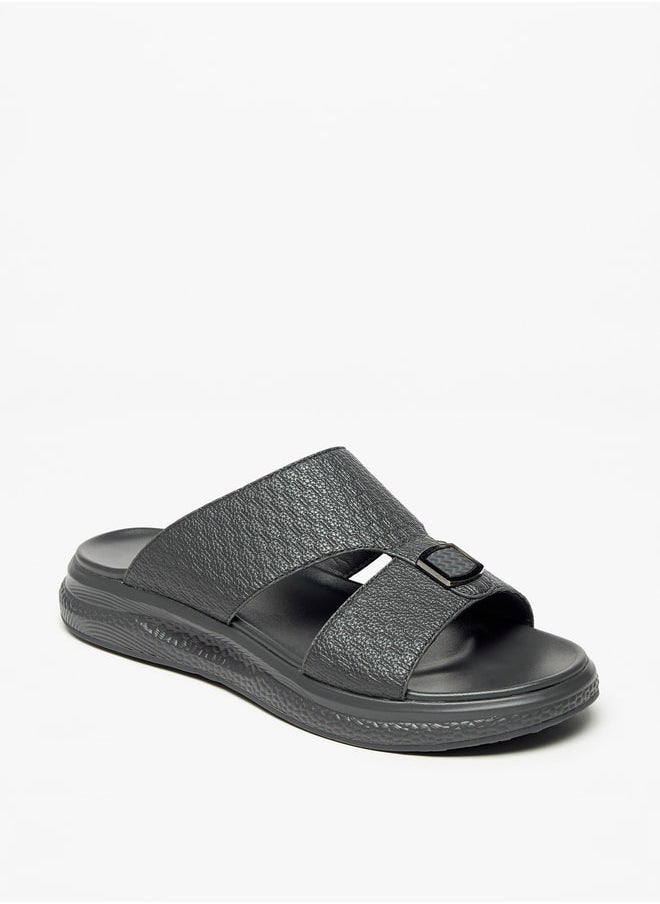Le Confort - Textured Slip-On Comfort Sandals - Image 1