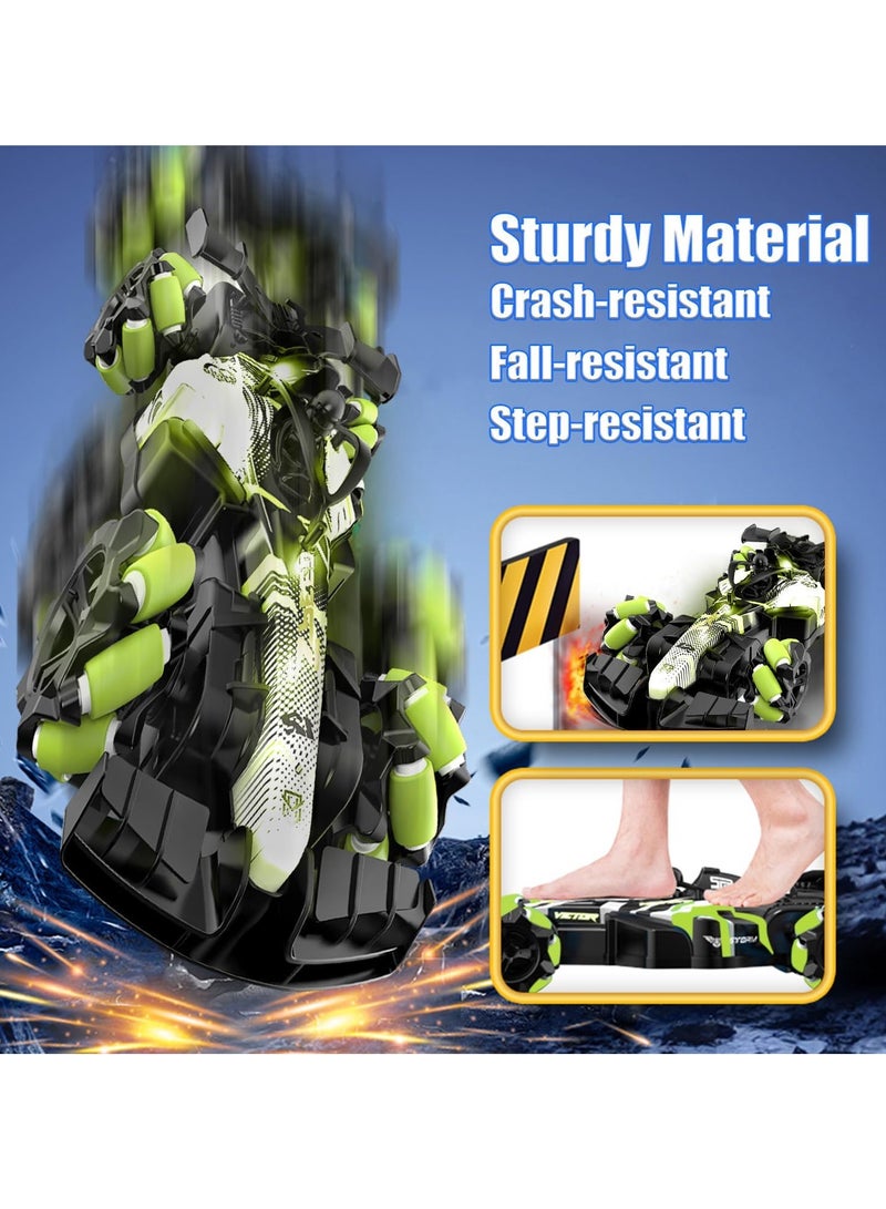 RAKAY 2.4GHz Gesture Sensing Remote Control Car - 360° Spin High Speed Drift F1 Formula Racing, with Spray, Music & Light, Toy for Kids 6-12 Year Birthday Coolest Best Toy,Green - Image 3