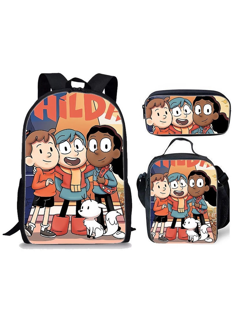 هيلدا حقيبة ظهر جديدة للطلاب مكونة من ثلاث قطع 29*42*16 سم