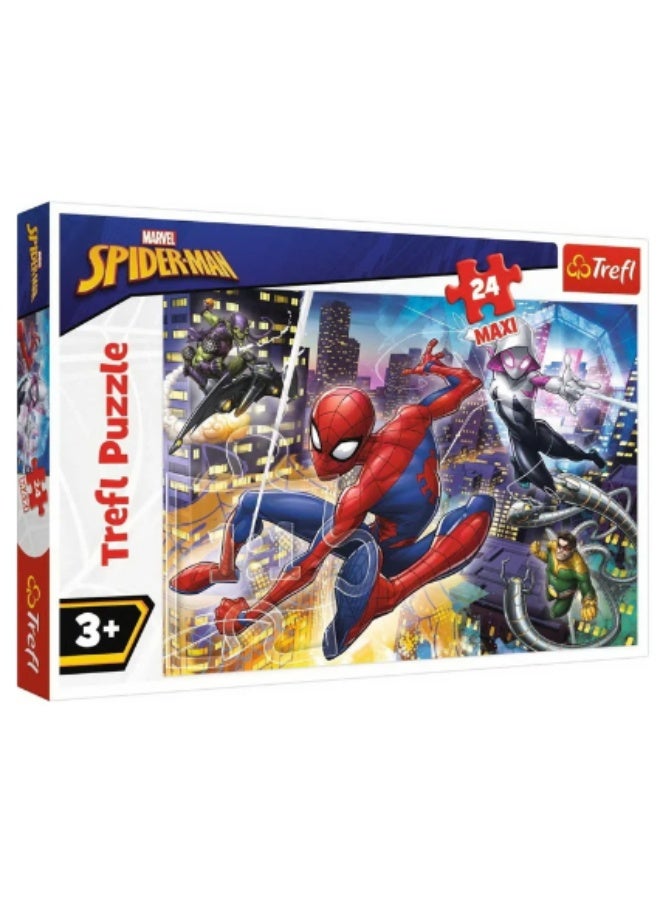 Trefl Fearless Spiderman Puzzle (24 Pieces) - Image 1
