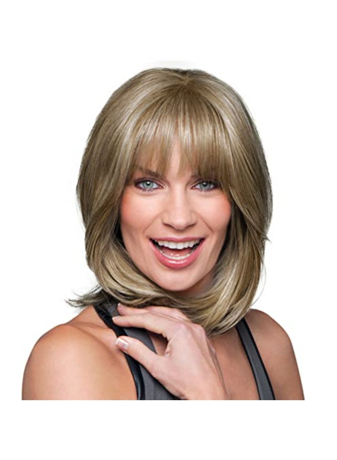 GABOR Top Tier TopOfTheHead Hair Piece by Hairuwear GL1216 Golden Walnut - Image 1
