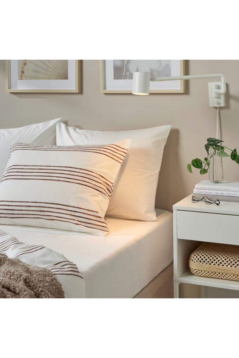White Fitted Sheet 120x200 cm – 100% Cotton, Soft, Durable & Fits Mattresses Up to 26 cm - Image 3