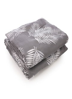 snooze Snooze winter quilt double face, 220*235 cm, Gray tropical design  - Image 1