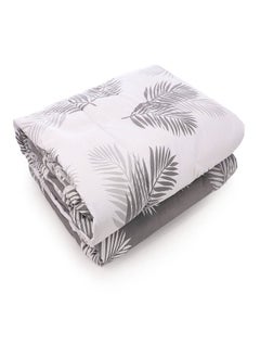 snooze Snooze winter quilt double face, 220*235 cm, Gray tropical design  - Image 2