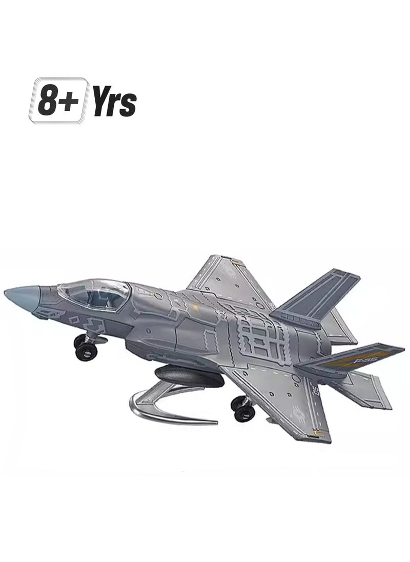 Children's Three-dimensional Model Military Assembly Building Block Toys (F35 Fighter Model)  - Image 1