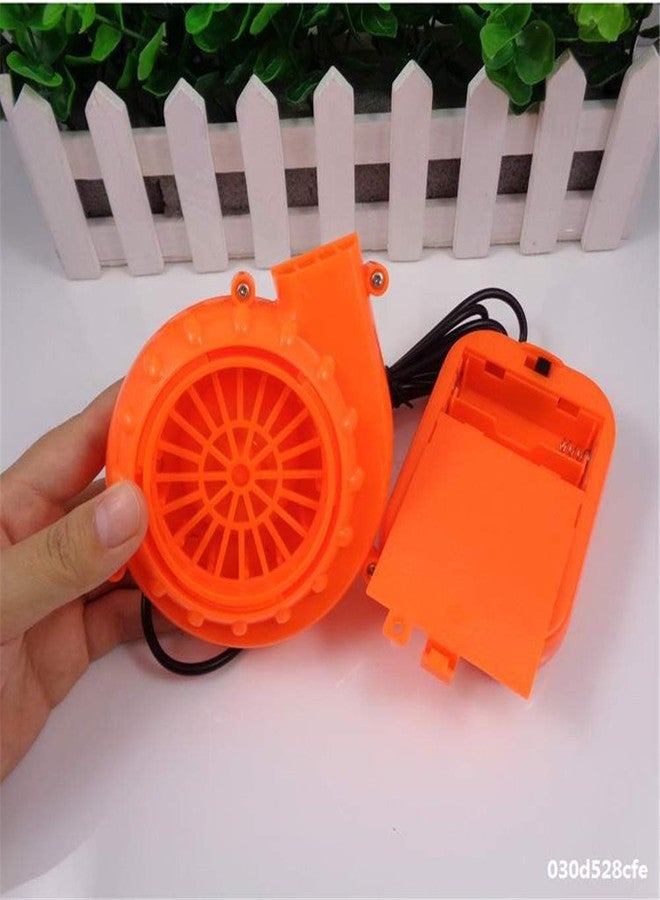 YOWOCAL Upgraded Mini Blower Fan for Inflatable Costumes - Portable Airflow Cooling System for Dinosaur Mascot Heads, Dolls, Game Suits & Inflatable Attire (Orange) - Image 2